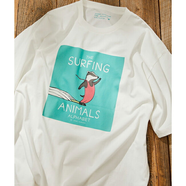 JONAS CLAESSON ジョナスクレアッソン Surfing animals cover SS Tee サーフィンアニマルズカバーショートスリーブティー 10-26-3939-00051