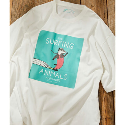 JONAS CLAESSON ジョナスクレアッソン Surfing animals cover SS Tee サーフィンアニマルズカバーショートスリーブティー 10-26-3939-00051