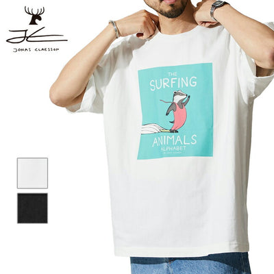 JONAS CLAESSON ジョナスクレアッソン Surfing animals cover SS Tee サーフィンアニマルズカバーショートスリーブティー 10-26-3939-00051