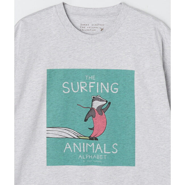 JONAS CLAESSON ジョナスクレアッソン Surfing animals cover SS Tee サーフィンアニマルズカバーショートスリーブティー 10-26-3939-00051