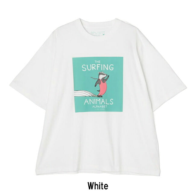 JONAS CLAESSON ジョナスクレアッソン Surfing animals cover SS Tee サーフィンアニマルズカバーショートスリーブティー 10-26-3939-00051