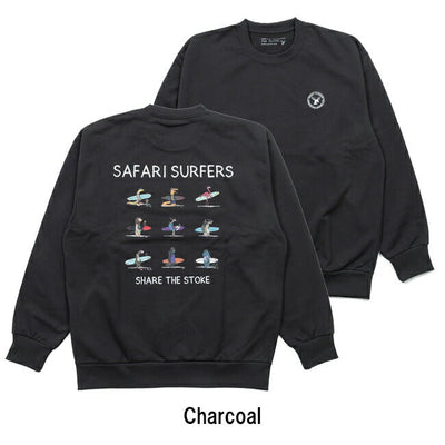 Safari surfers SWT サファリサーファーズクルーネックスウェット 10-23-3939-00010