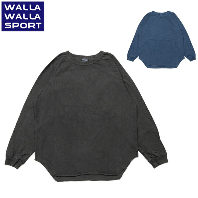 WALLA WALLA SPORT ワラワラスポーツ Pigment L/S Loose B.B.Tee ピグメントロングスリーブルーズベースボールティー 030241-SR