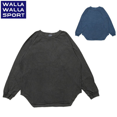 WALLA WALLA SPORT ワラワラスポーツ Pigment L/S Loose B.B.Tee ピグメントロングスリーブルーズベースボールティー 030241-SR
