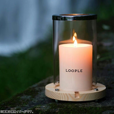 LOOPLE ループル キャンドルシリンダー「ウッド」 66637
