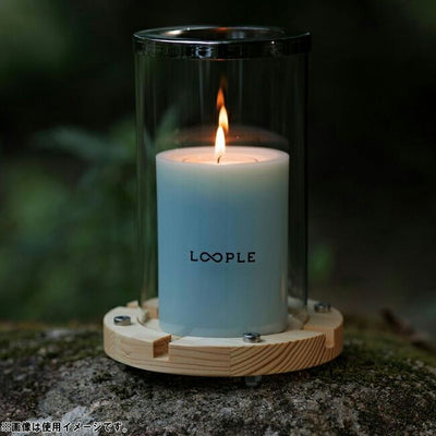LOOPLE ループル キャンドルシリンダー「ウッド」 66637