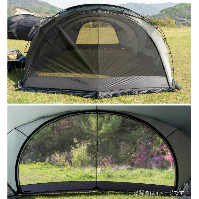 MINIMAL WORKS ミニマルワークス SHELTER GE/GHE MESH DOOR - BLACK