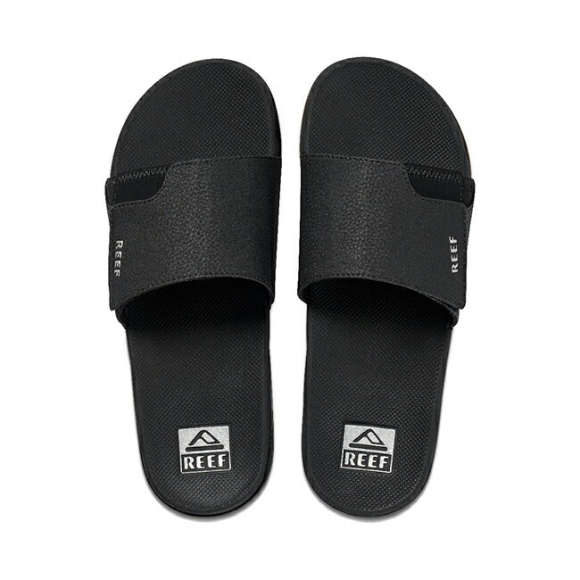 REEF リーフ FANNING SLIDE ファニングスライド BLACK/SILVER CI3632