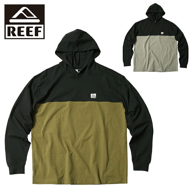REEF リーフ BICOLOR RASH HOODIE バイカラーラッシュフーディ RFTEM2424