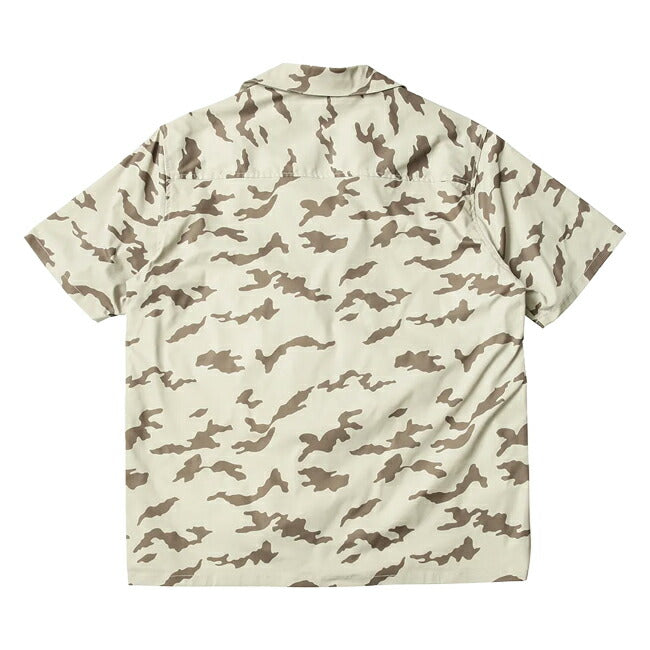 REEF リーフ CAMO OPEN COLLAR S/S SHIRTS カモオープンカラーショートスリーブシャツ RFWSM2402