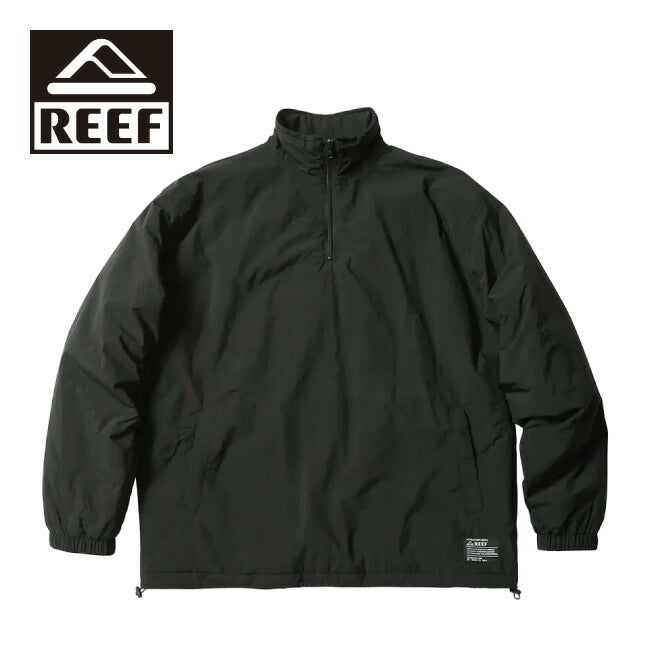 REEF リーフ HALF ZIP PUFF ANORAK ハーフジップパフアノラック BLK RFJKM2404