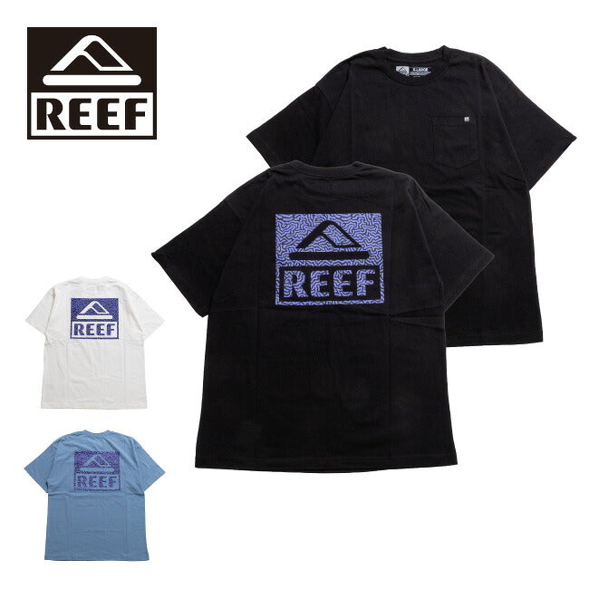 REEF リーフ SQUARE 80's CORAL S/S TEE スクエア80'sコーラルショートスリーブティー RFTEM_M01