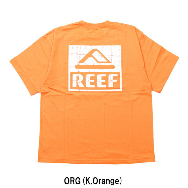 REEF リーフ SQUARE LOGO S/S TEE スクエアロゴショートスリーブティー RFTEM2412