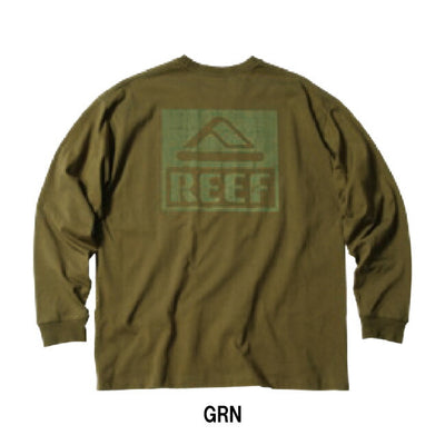 REEF リーフ SQUARE LOGO L/S TEE スクエアロゴロングスリーブティー RFTEM2335