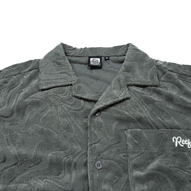REEF リーフ GEOMETRIC PILE S/S SHIRTS ジオメトリックパイルショートスリーブシャツ RFWSL2501