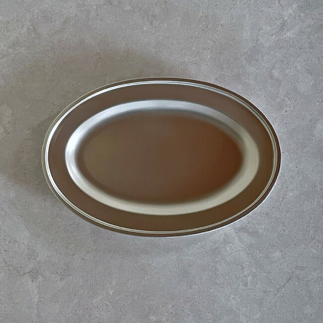 仔犬印 小判皿 25cm(マットフィニッシュ) 58325