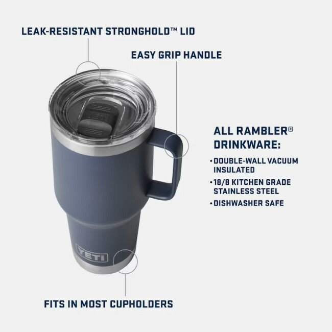YETI イエティ RAMBLER 30oz TRAVEL MUG ランブラー 30オンス トラベルマグ 887ml