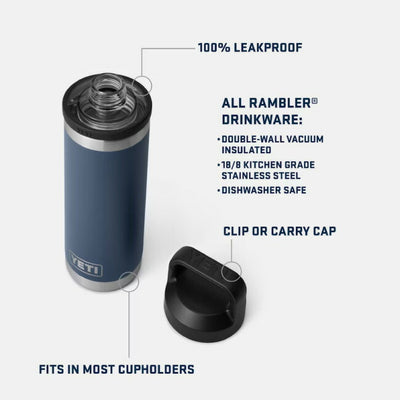 YETI イエティ RAMBLER 18oz WATER BOTTLE WITH CHUG CAP ランブラー 18オンス ウォーターボトルウィズチャグキャップ 532ml