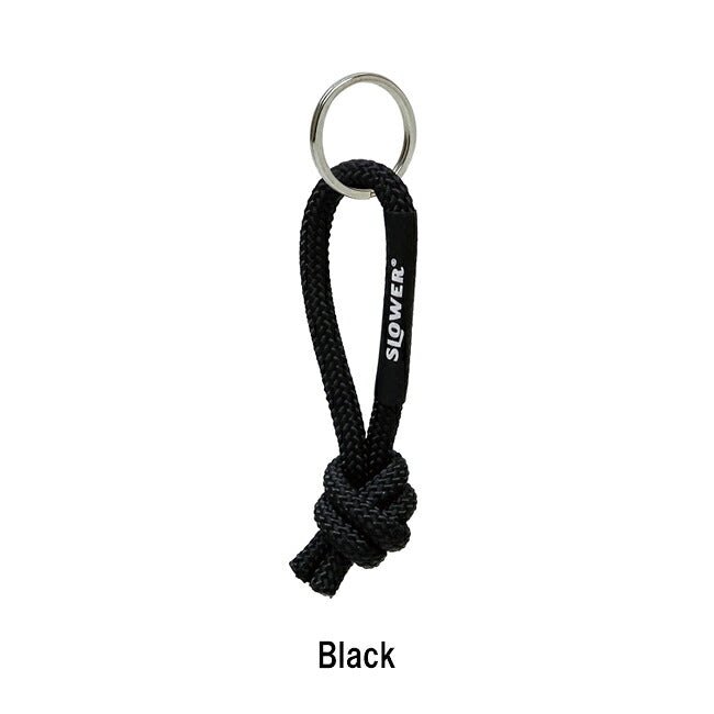 SLOWER スローワー PEBBLE ROPE KEY HOLDER Peel ぺブルロープキーホルダーピール