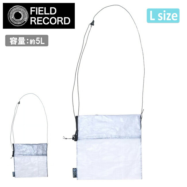 FIELD RECORD フィールドレコード FR-Dyneema stuff sacoche L FR-ダイニーマスタッフサコッシュL FR-DSS-L