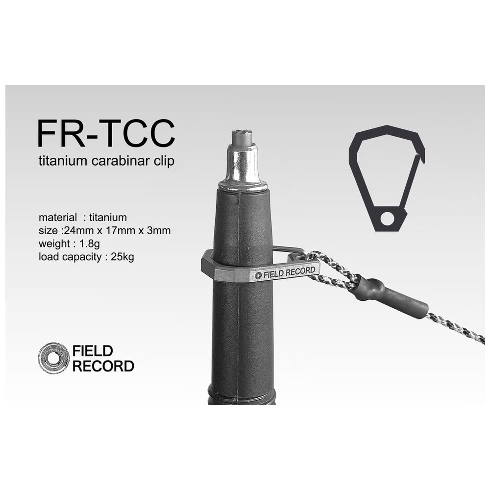 FIELD RECORD - titanium carabiner clip チタニウムカラビナクリップ
