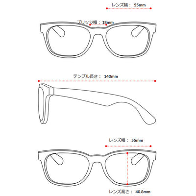 Ray-Ban レイバン NEW WAYFARER RB2132F 64503R 55