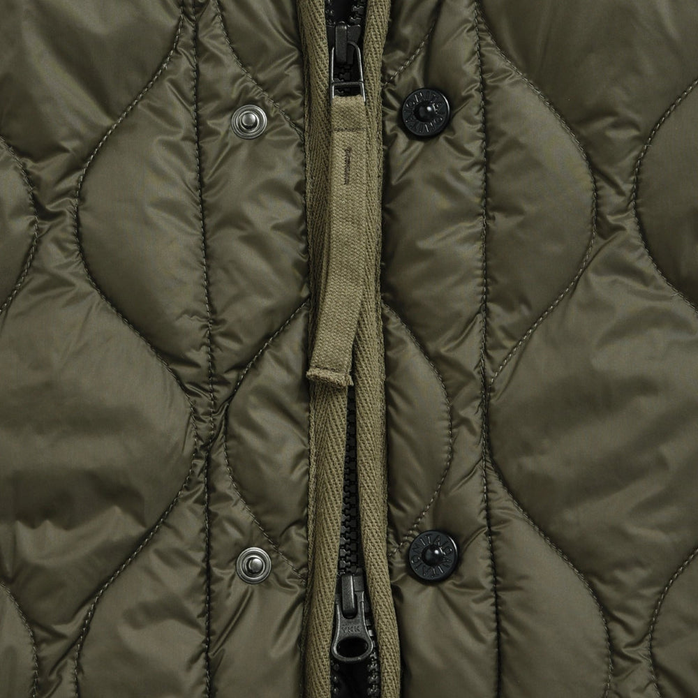 ミリタリー M65 ライナーWジップ ショートダウンジャケット-ソフトシェル TAION-M65LSZBML-1SH