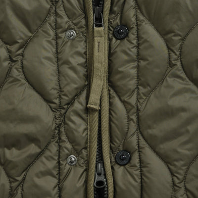 ミリタリー M65 ライナーWジップ ショートダウンジャケット-ソフトシェル TAION-M65LSZBML-1SH