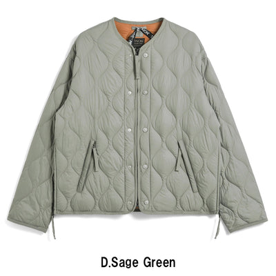 ミリタリー M65 ライナーWジップ ショートダウンジャケット-ソフトシェル TAION-M65LSZBML-1SH