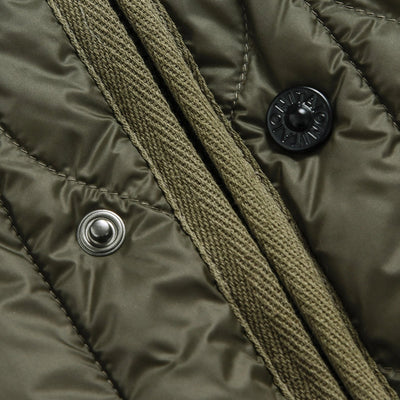 ミリタリー M65 ライナーWジップ ショートダウンジャケット-ソフトシェル TAION-M65LSZBML-1SH