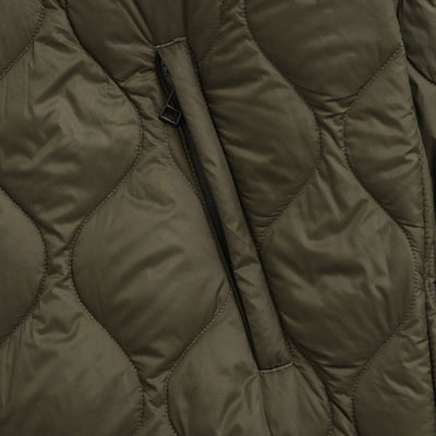 ミリタリー M65 ライナーWジップ ショートダウンジャケット-ソフトシェル TAION-M65LSZBML-1SH