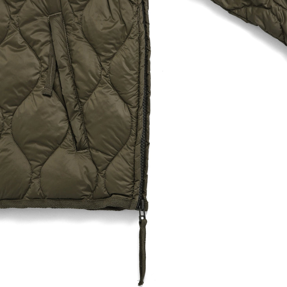 ミリタリー M65 ライナーWジップ ショートダウンジャケット-ソフトシェル TAION-M65LSZBML-1SH