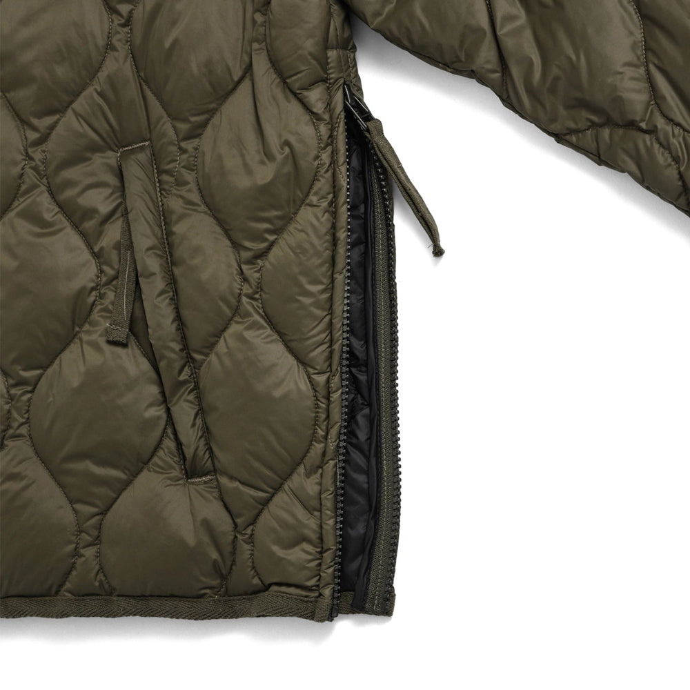 ミリタリー M65 ライナーWジップ ショートダウンジャケット-ソフトシェル TAION-M65LSZBML-1SH