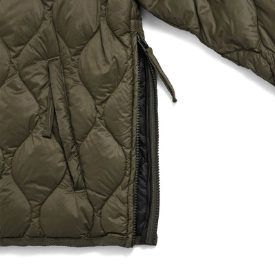 ミリタリー M65 ライナーWジップ ショートダウンジャケット-ソフトシェル TAION-M65LSZBML-1SH