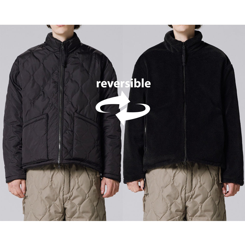 ミリタリー リバーシブル ハイネック ダウンジャケット TAION-R102BML-1