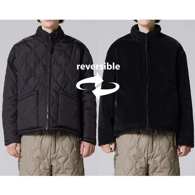 ミリタリー リバーシブル ハイネック ダウンジャケット TAION-R102BML-1