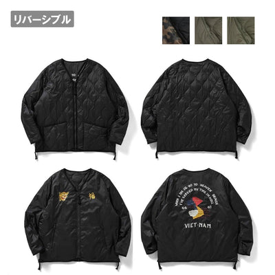 ジャパンスペシャル リバーシブル ベトジャン ダウンジャケット TAION-JK03JS