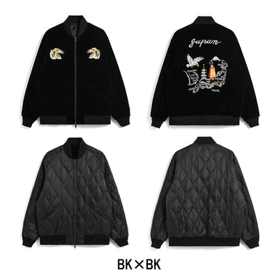 ジャパンスペシャル リバーシブル スカジャン ダウンジャケット TAION-JK04JS