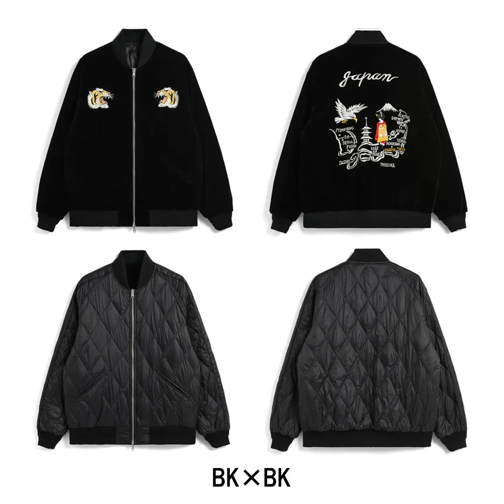 ジャパンスペシャル リバーシブル スカジャン ダウンジャケット TAION-JK04JS