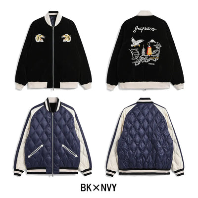 ジャパンスペシャル リバーシブル スカジャン ダウンジャケット TAION-JK04JS