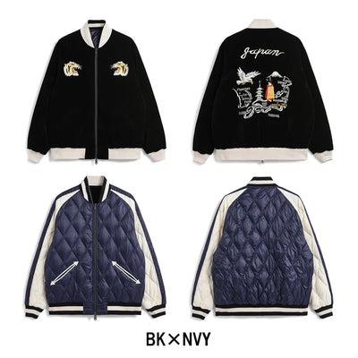 ジャパンスペシャル リバーシブル スカジャン ダウンジャケット TAION-JK04JS