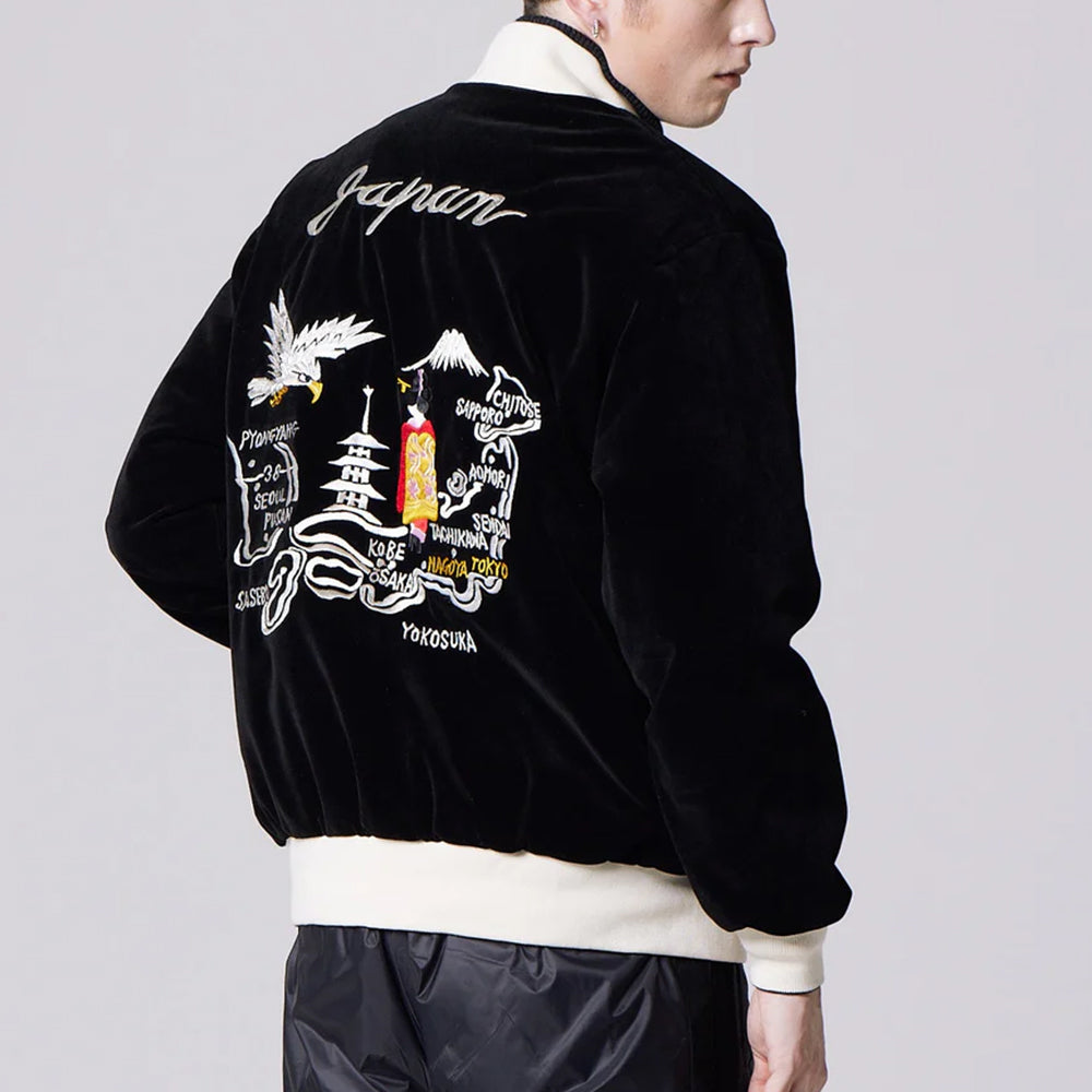 ジャパンスペシャル リバーシブル スカジャン ダウンジャケット TAION-JK04JS