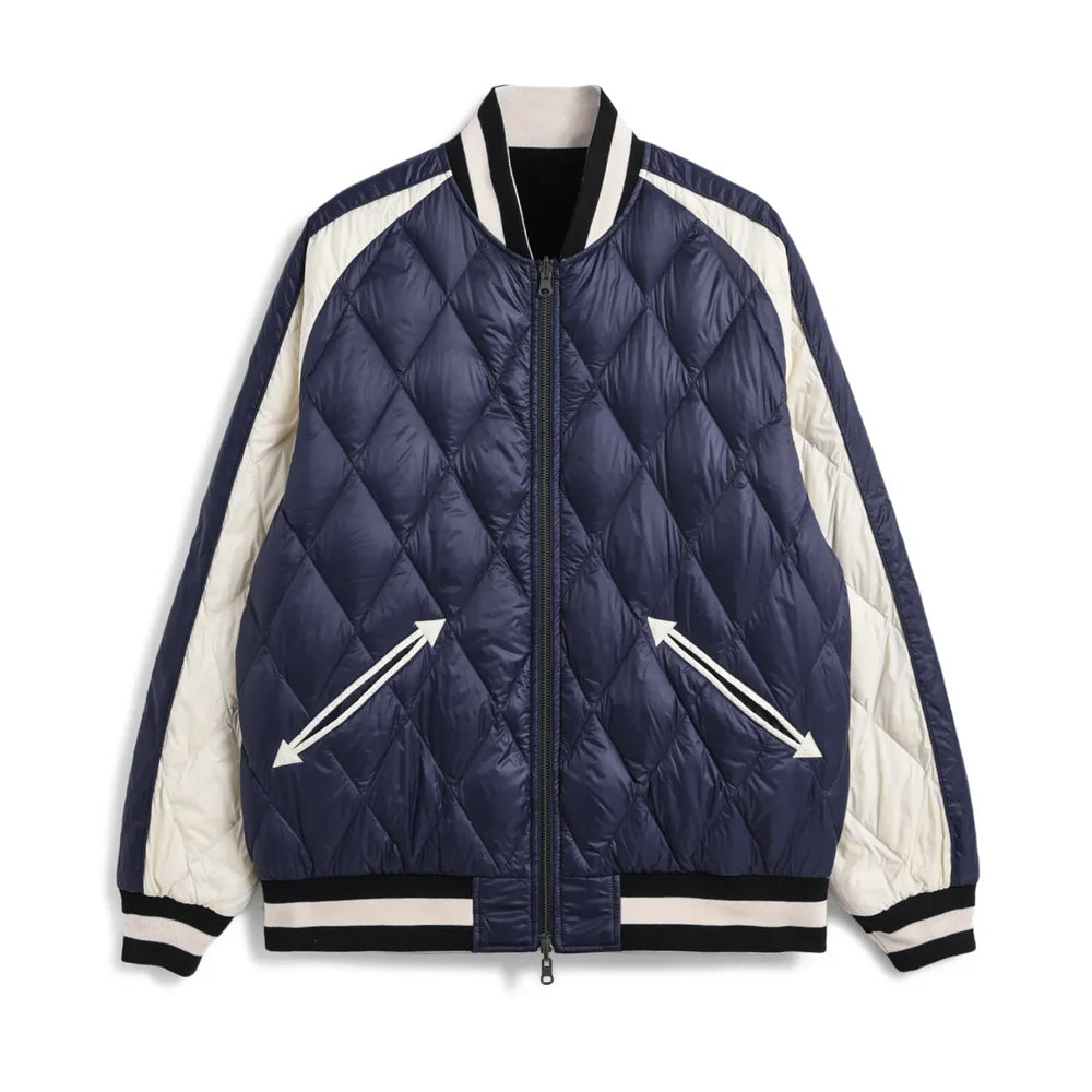 ジャパンスペシャル リバーシブル スカジャン ダウンジャケット TAION-JK04JS