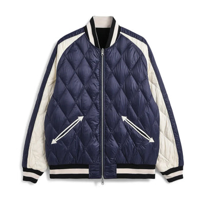 ジャパンスペシャル リバーシブル スカジャン ダウンジャケット TAION-JK04JS