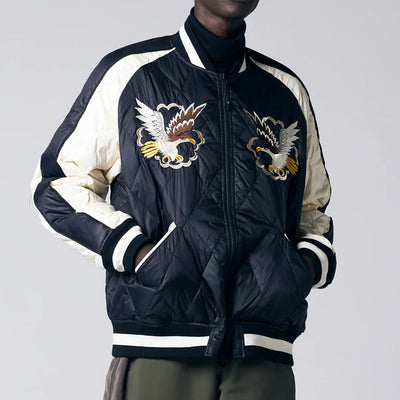 ジャパンスペシャル リバーシブル スカジャン ダウンジャケット TAION-JK04JS-N1