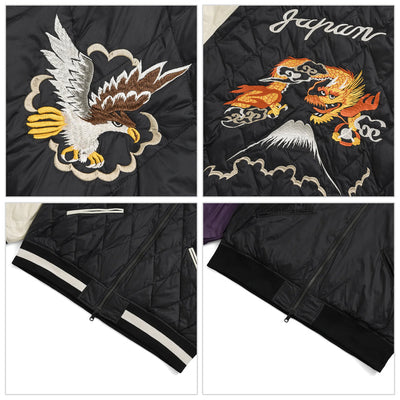 ジャパンスペシャル リバーシブル スカジャン ダウンジャケット TAION-JK04JS-N1