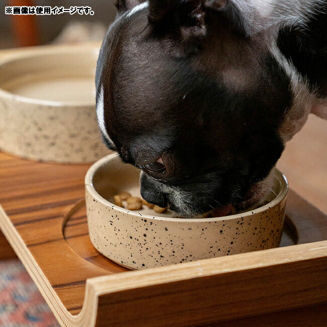D.WAG ディーワグ SPLATTER CERAMIC DOG BOWL L スプラッターセラミックドッグボウルL Y-0833L