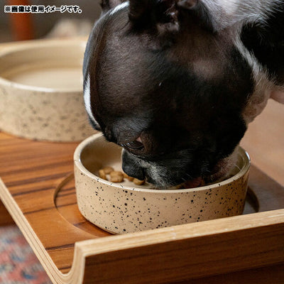 D.WAG ディーワグ SPLATTER CERAMIC DOG BOWL L スプラッターセラミックドッグボウルL Y-0833L