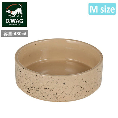 D.WAG ディーワグ SPLATTER CERAMIC DOG BOWL M スプラッターセラミックドッグボウルM Y-0833M