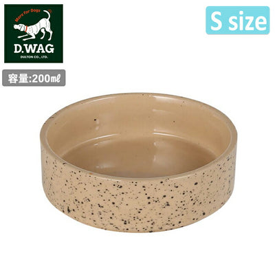 D.WAG ディーワグ SPLATTER CERAMIC DOG BOWL S スプラッターセラミックドッグボウルS Y-0833S